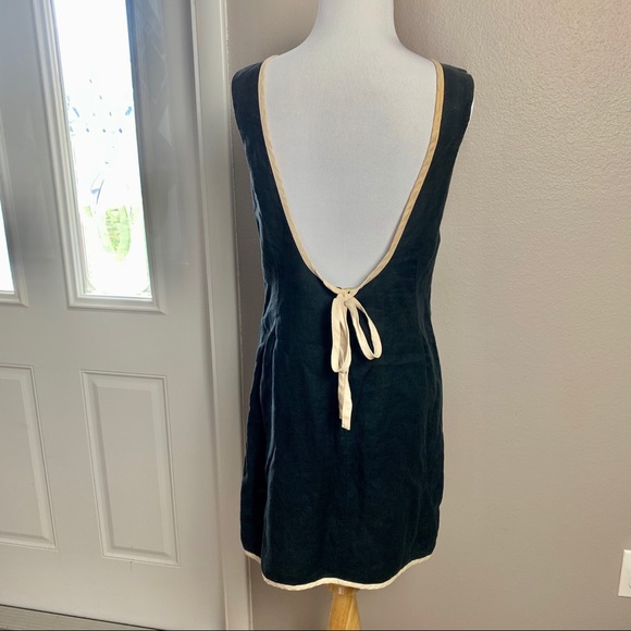 Linen classic dress - Picture 2 of 8